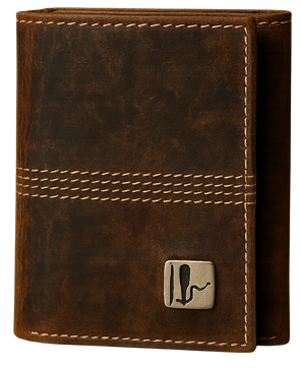 Hunter Three Stitch Trifold Wallet