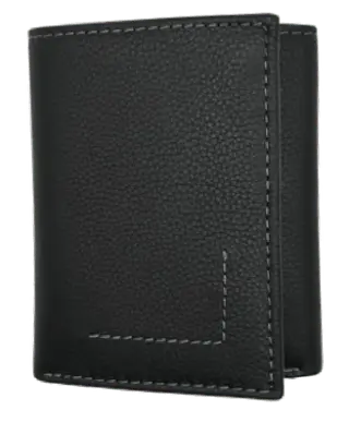 Natural Grain L-Stitch Trifold Wallet - Needle and Awl